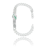 Esclava Cubana Gruesa Diamantada Hombre San Judas Plata 925