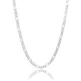Joyaris Cadena Figaro 3x1 Plata 925 Hombre 45cm 6mm Plateado