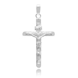 Joyaris Dije Cruz Tubular Cristo Plata 925 Unisex 30mm Plateado