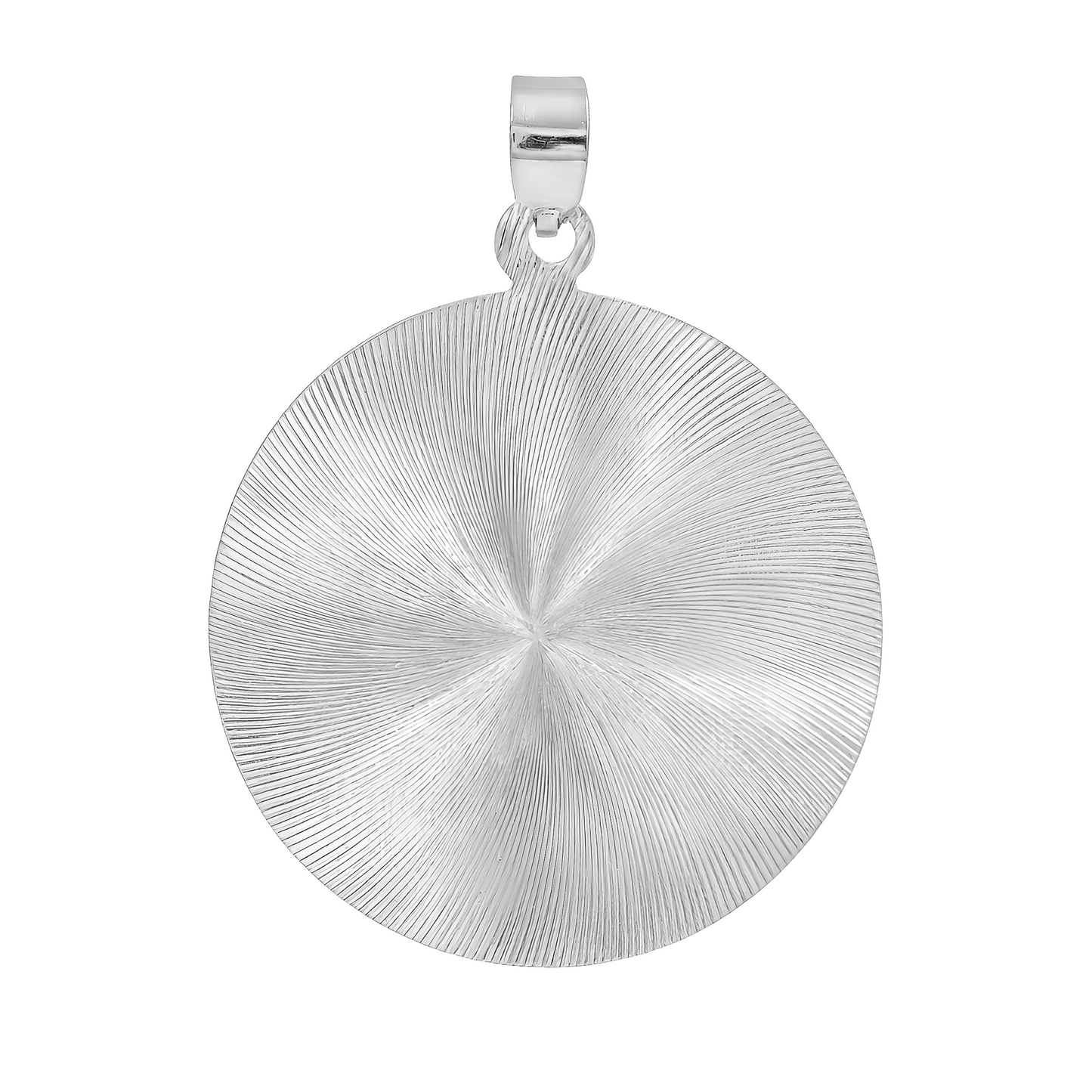 Dije Medalla San Judas Tadeo Diamantado Plata 925 5.3 Cm Plateado