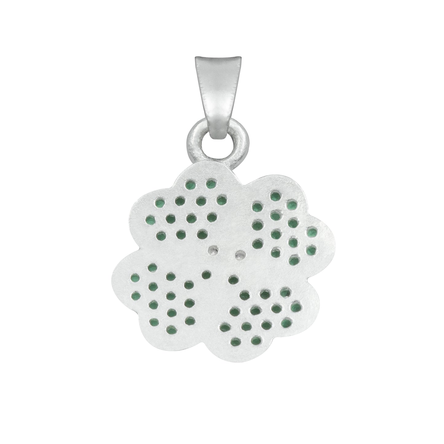 Dije Trebol Corazones Zirconias Amor Suerte Regalo Plata 925