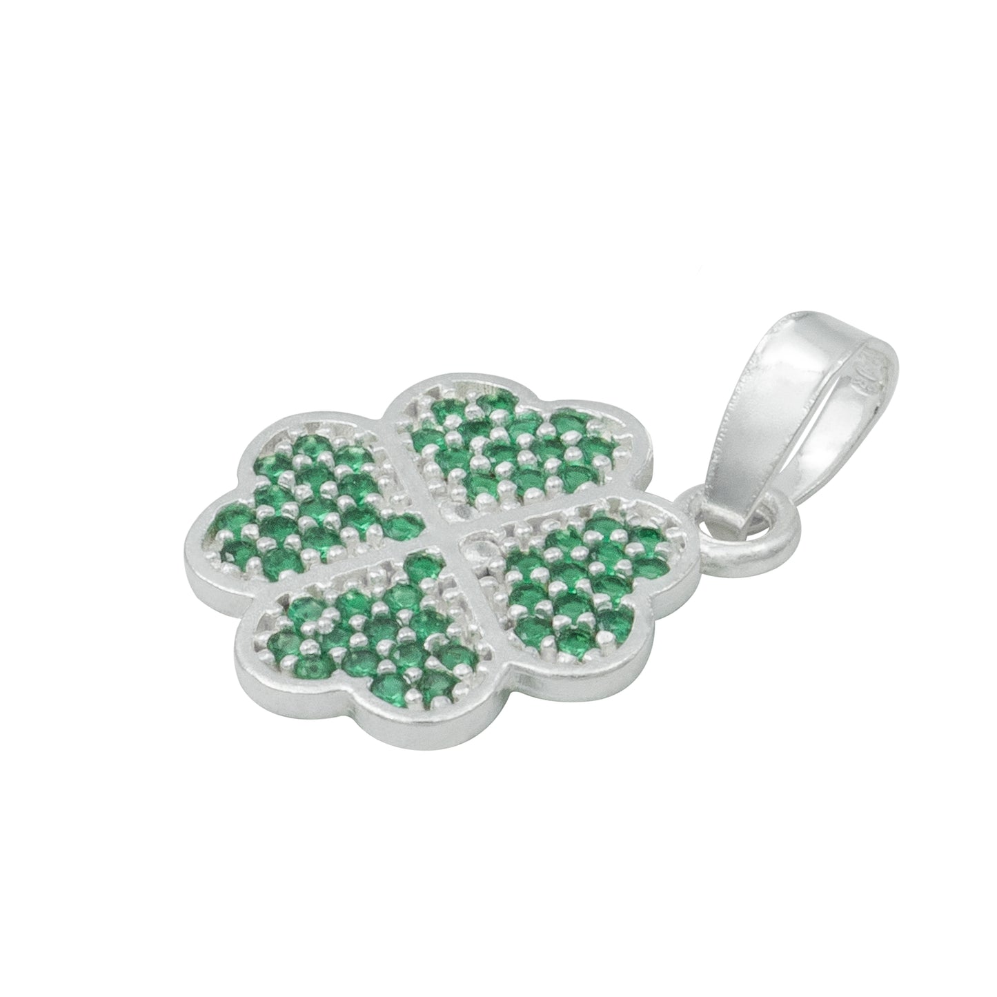 Dije Trebol Corazones Zirconias Amor Suerte Regalo Plata 925