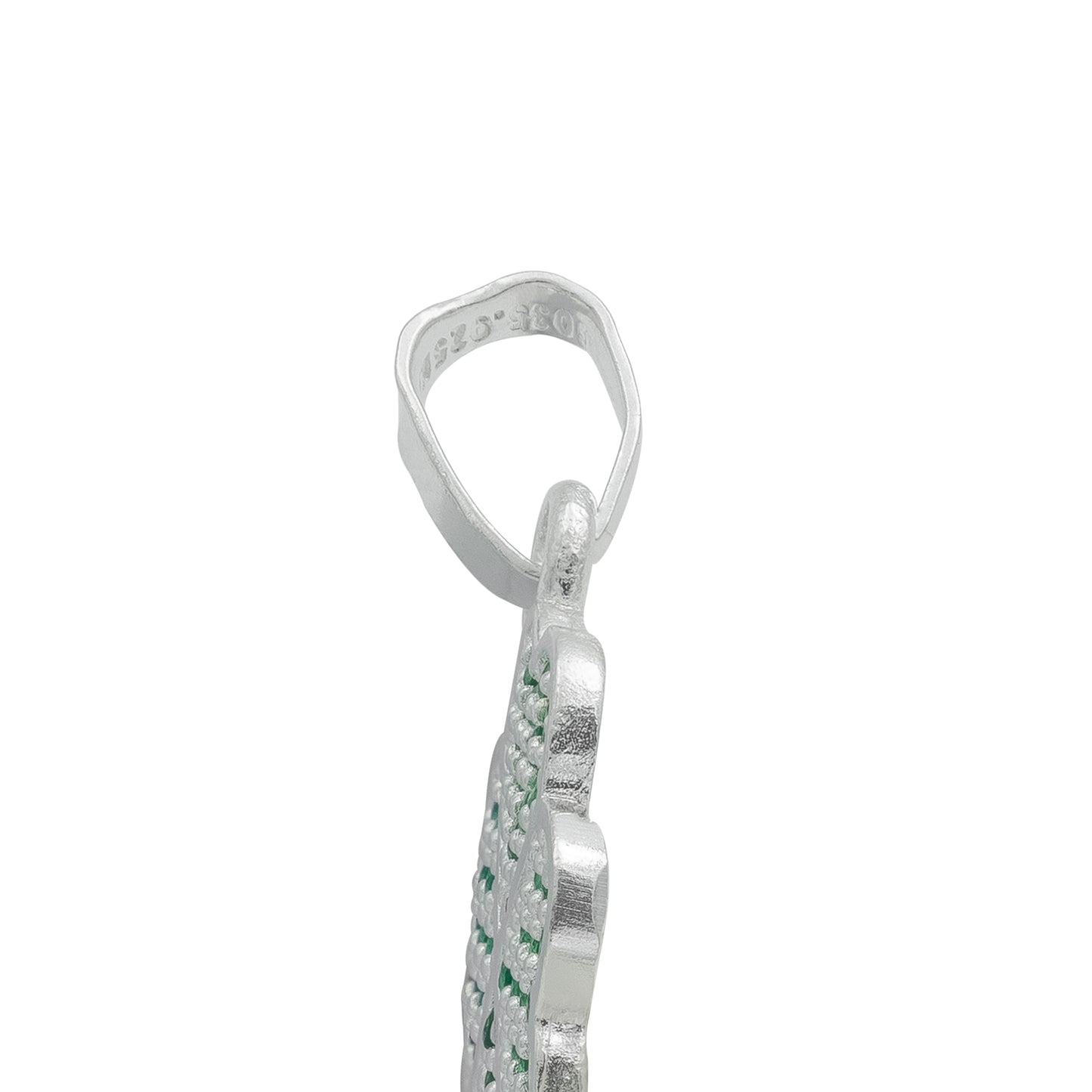 Dije Trebol Corazones Zirconias Amor Suerte Regalo Plata 925