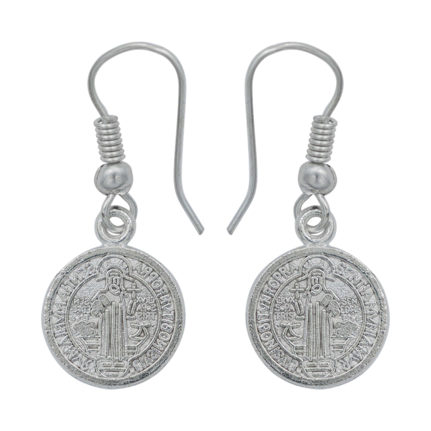 Kit 2 Pares Aretes Doble Vista Gancho San Benito Mujer