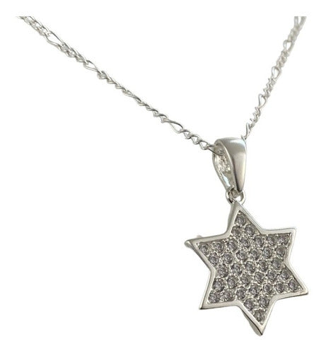 Juego Estrellas Zirconias Regalo +dije + Cadena Plata 925