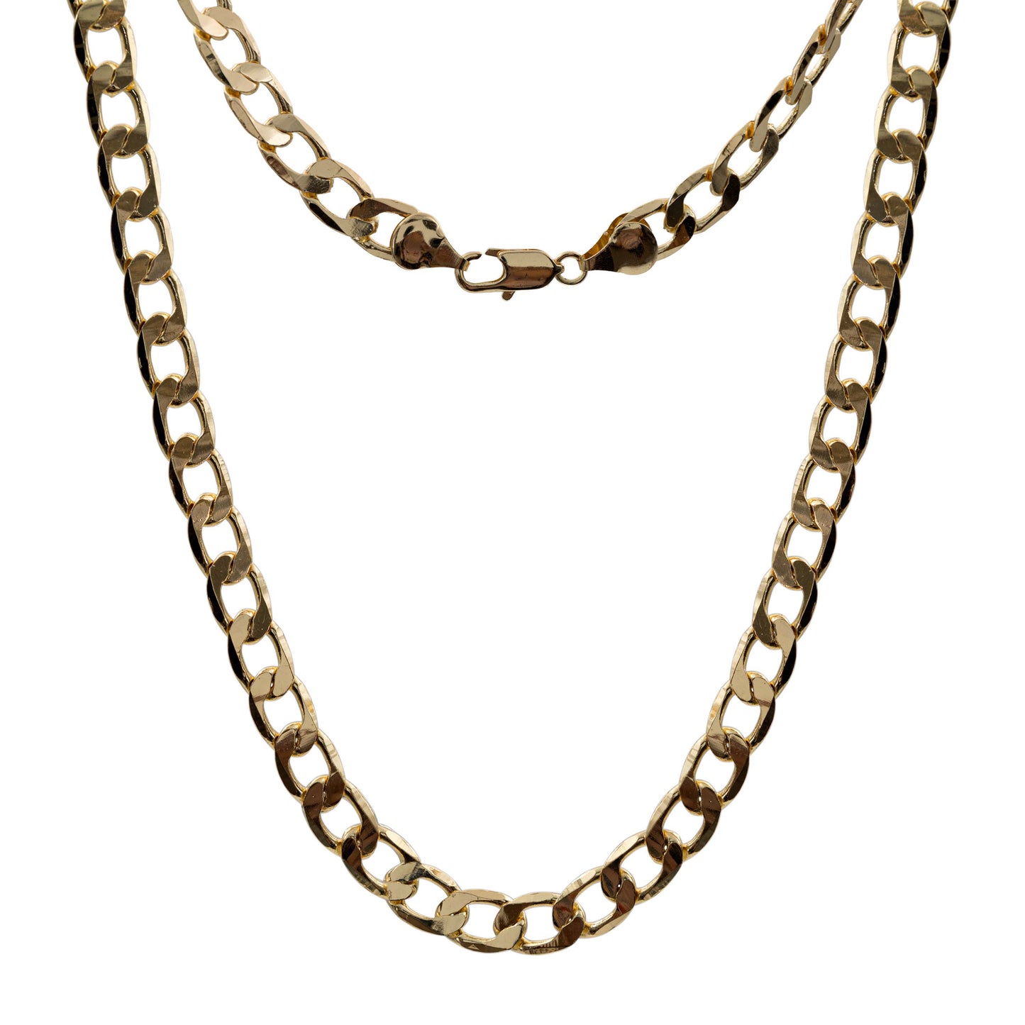 Cadena Cubana Gruesa Hombre Regalo Chapa Premium Oro 14k