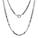 Cadena De Plata Ley .925 Marinera Lisa 45 Cm X 2 Mm