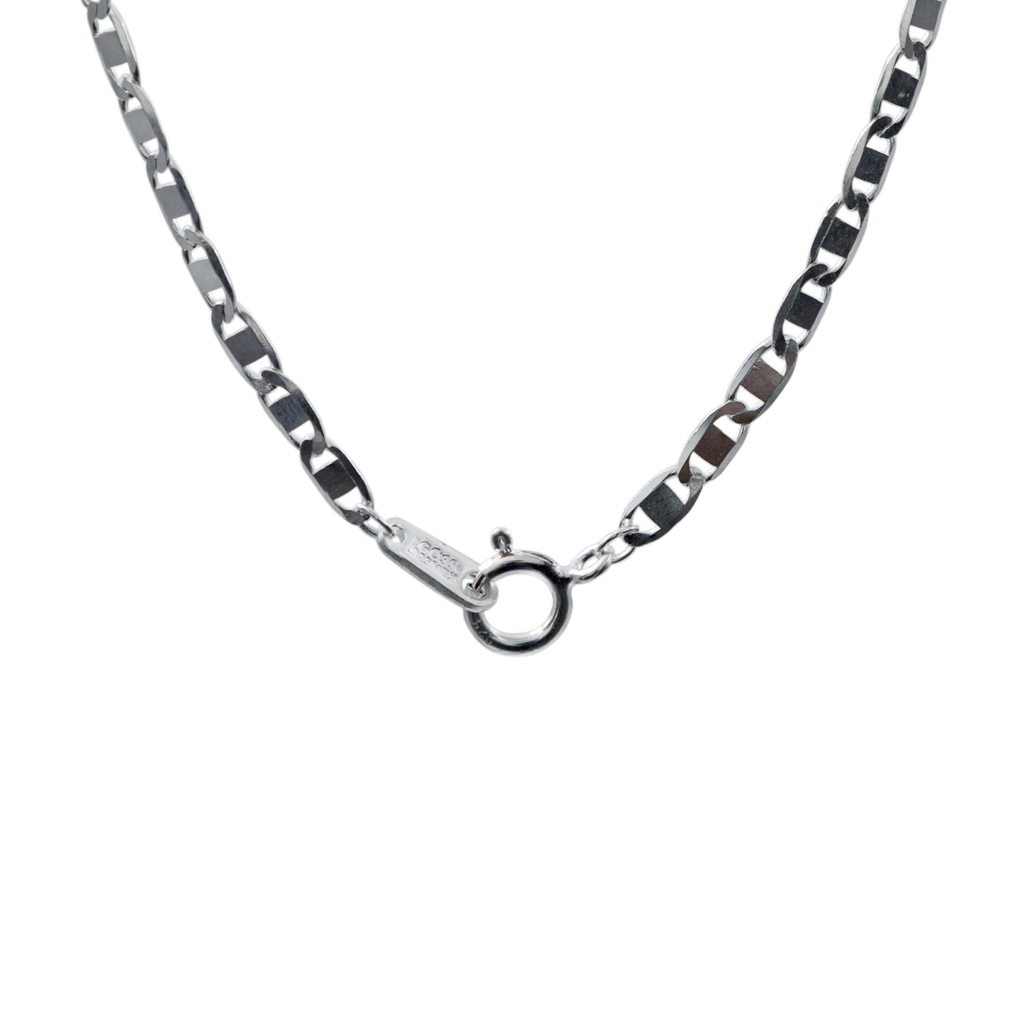 Cadena De Plata Ley .925 Marinera Lisa 45 Cm X 2 Mm