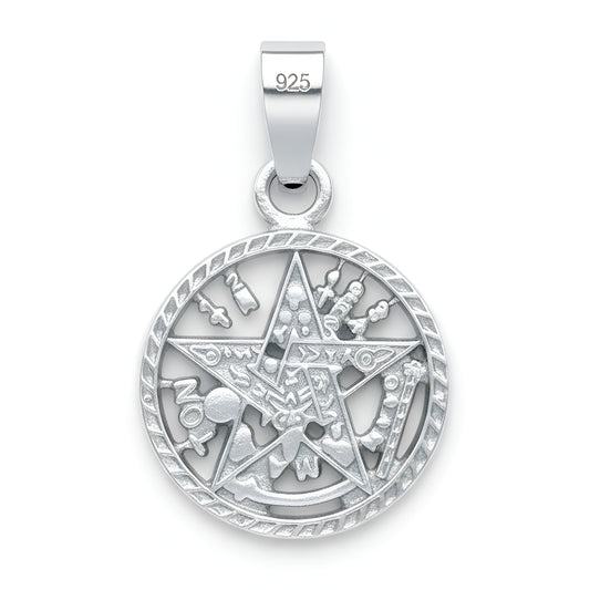 Dije Tetragramaton Plata 925 Medalla Pentagrama Mayoreo
