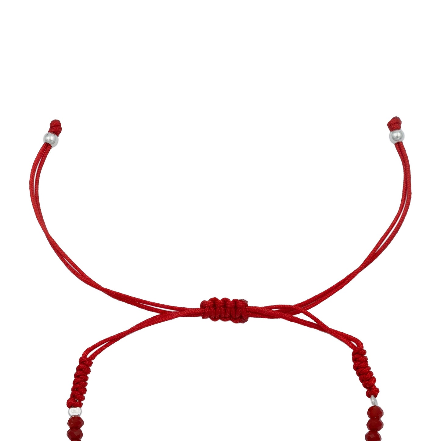 Pulsera Nudo Bruja Ajustable Artesanal Zirconias Plata S925