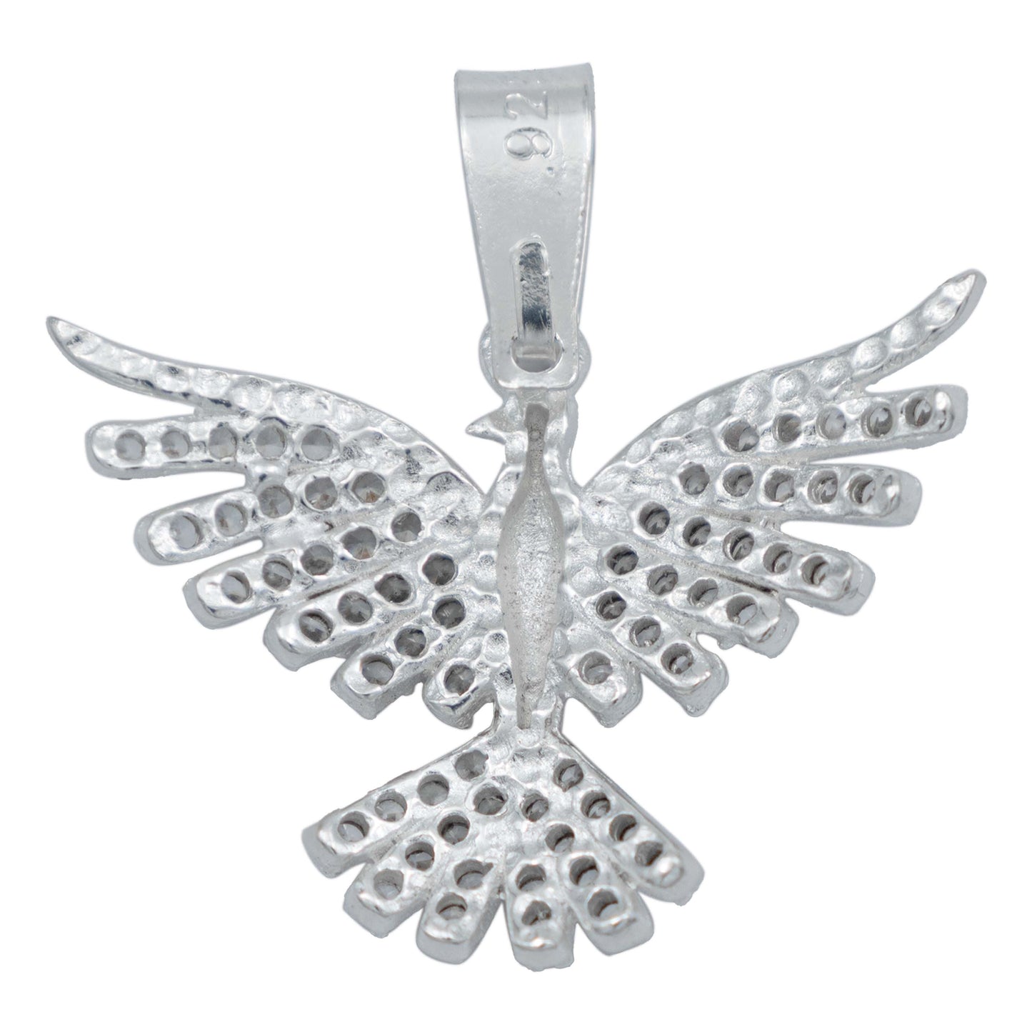 Dije Colibri Mediano Zirconias Amor Regalo Mujer Plata 925