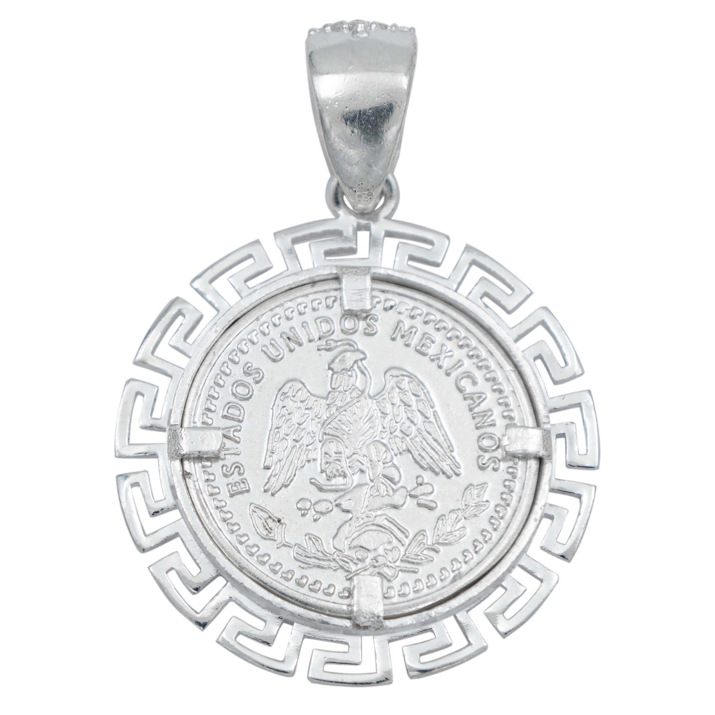 Dije Angel Centenario Grecas Diamantada Zirconias Plata 925