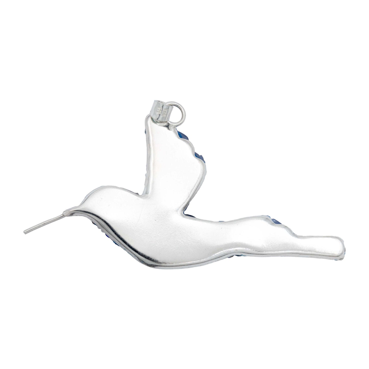 Colibri Dije Aretes Cadena Piedras Conjunto Grande Plata 925