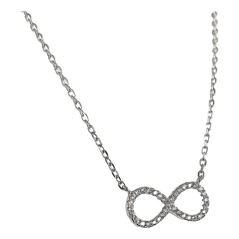 Collar Infinito Promesa Regalo Amor Plata Tailandesa Ley 925