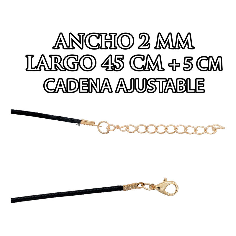 12 Piezas Collar Ajustable Cauchos Mayoreo Unisex 2mm X 50cm