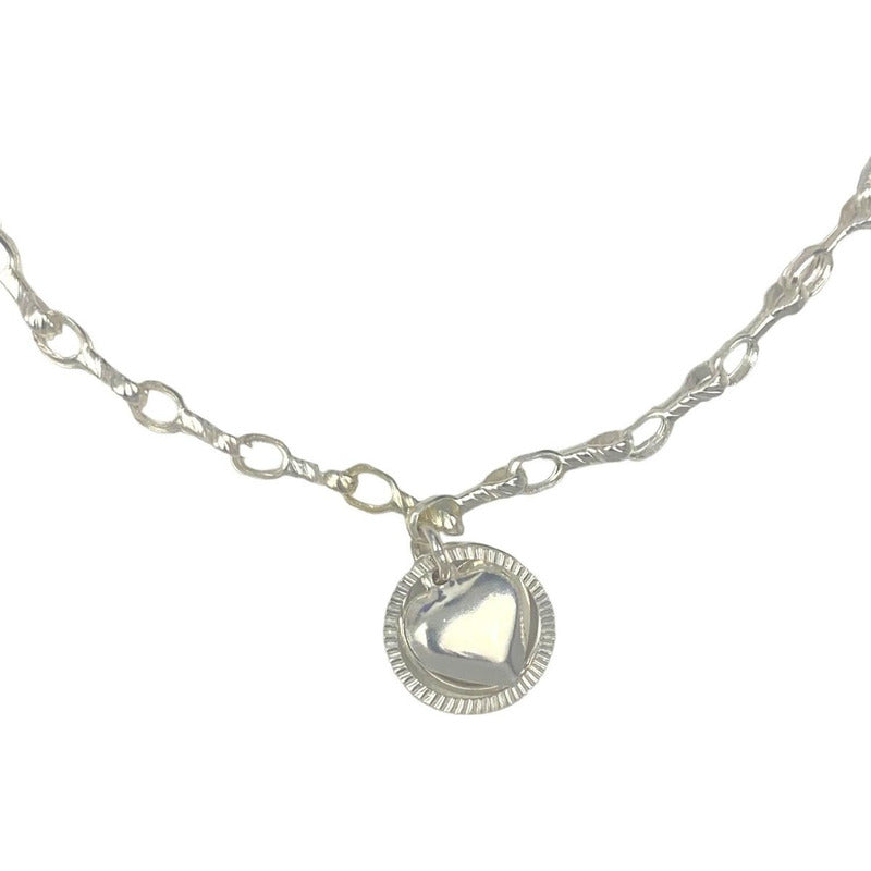 Pulsera Ajustable Corazon Amor Infinito Regalo Amistad Plata
