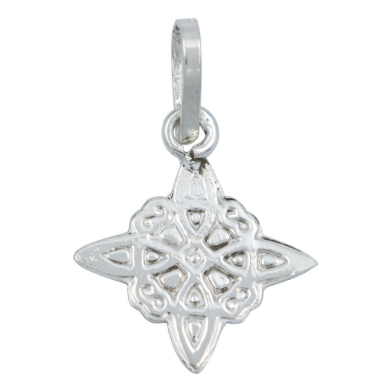 Juego Nudo De Bruja Laser Dije Aretes Cadena Plata 925