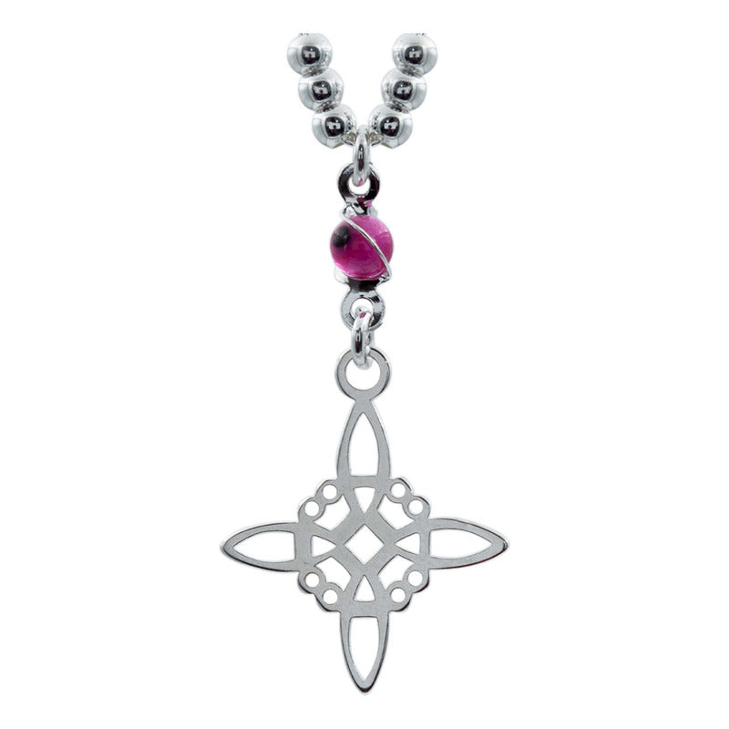 Gargantilla Ajustable Nudo De Bruja Ojo Turco Plata 925