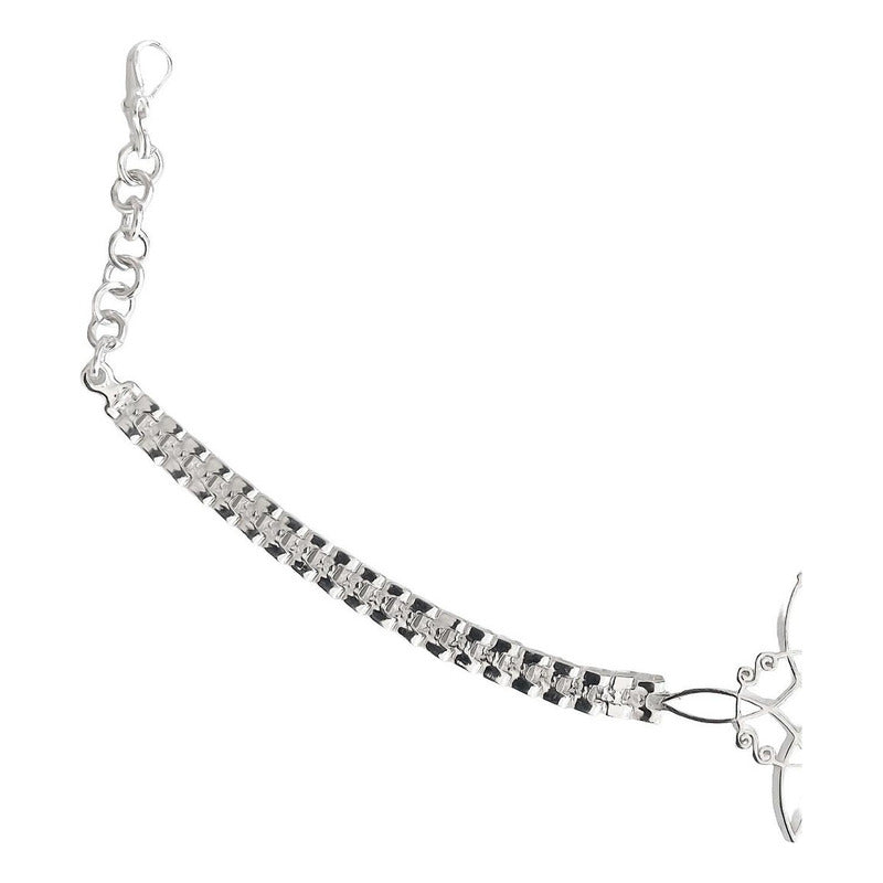 Pulsera Nudo De Bruja Con Zirconias De Colores En Plata S925