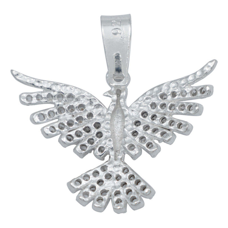 Dije Colibri Zirconias Amor Regalo Mujer Cadena Plata 925