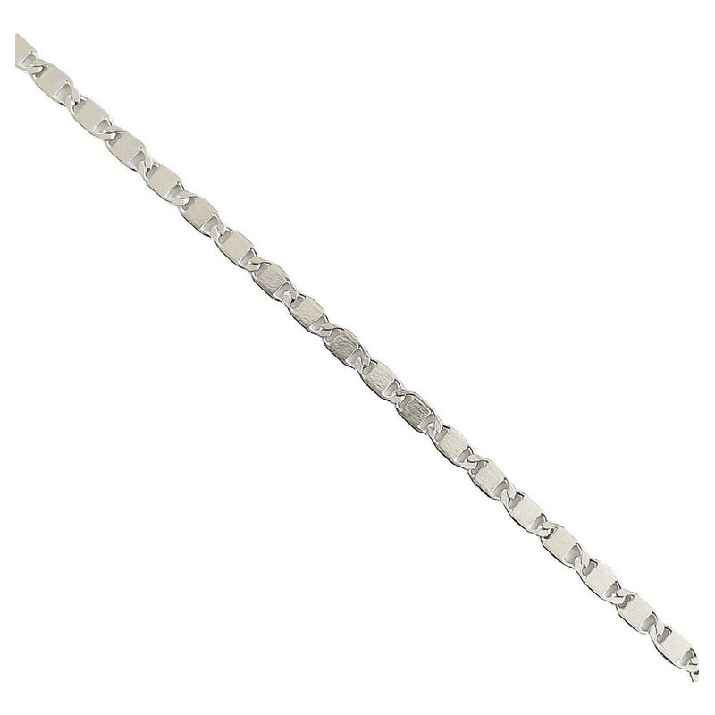 Cadena Hombre Mujer Plata S925 Marinera Lisa 50 Cm X 2 Mm
