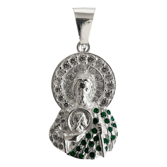 Medio Dije San Judas Tadeo Mediano Zirconias Plata 925 - 52014