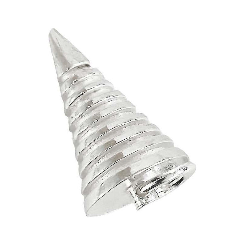 Dije Hombre Flecha Geometrico Triangulo Vista 3d Plata 925