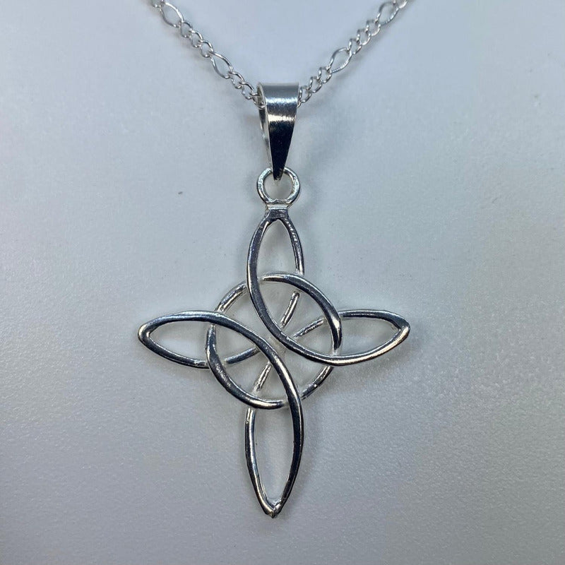 Dije Nudo De Bruja Grande En Plata Solida 925
