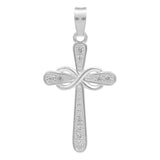 Dije Cruz Lazo Zirconias Hombre Mujer Regalo Plata 925 3.1cm