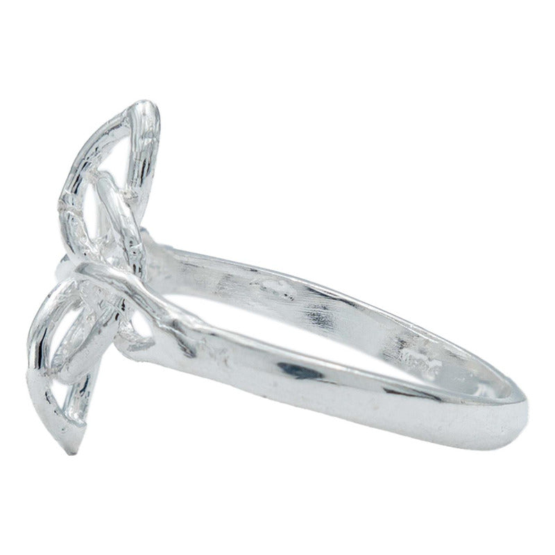 Anillo Nudo De Bruja Celta Artesanal Liso Amuleto Plata 925