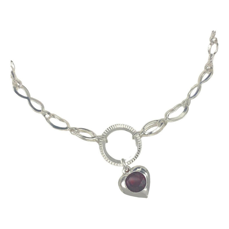 Pulsera Ajustable Corazon Amor Infinito Regalo Amistad Plata