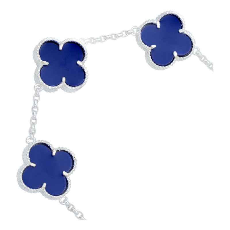 Pulsera Trebol Esmaltado Regalo Hombre Mujer Plata 925