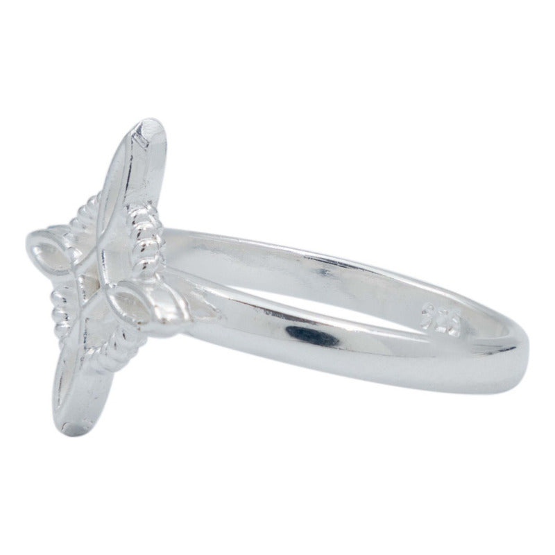 Anillo Nudo De Bruja Celta Liso Clásico Amuleto Plata 925