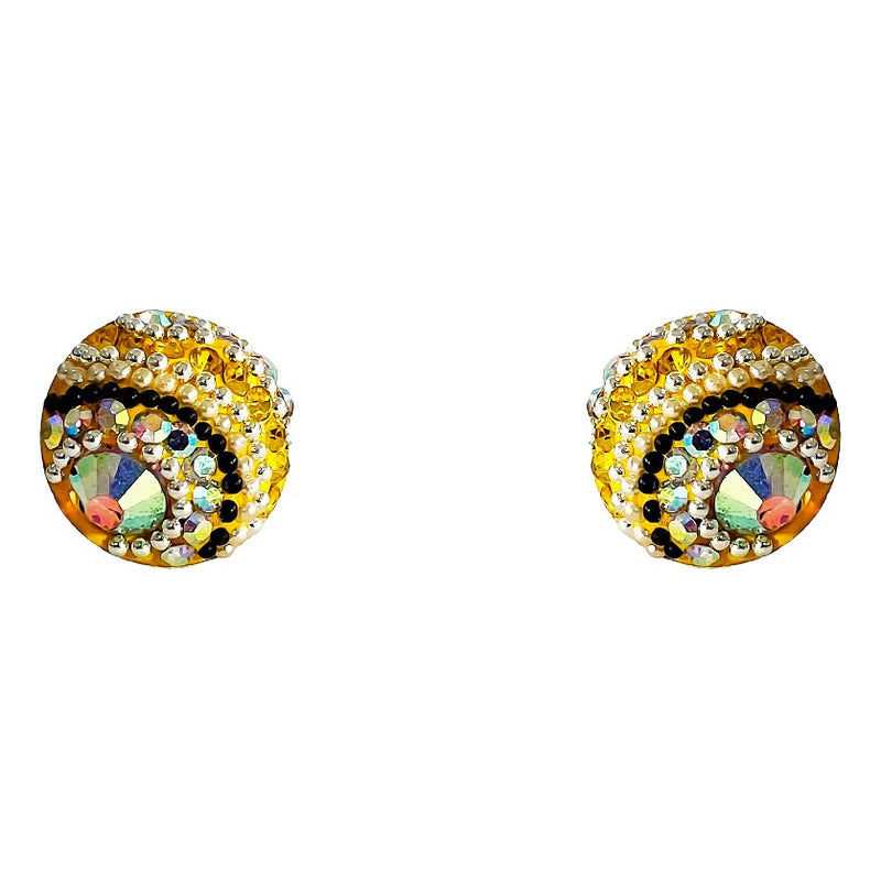 Juego Gigante Completo Artesanal Pavo Real Piedras Plata 925