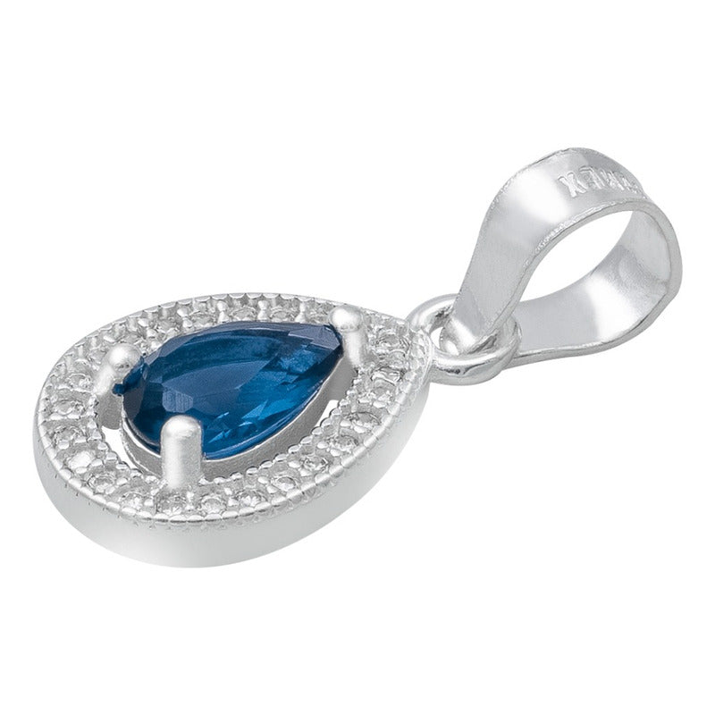 Dije Gota Chic Zirconias Mujer Regalo Joyería Moda Plata 925