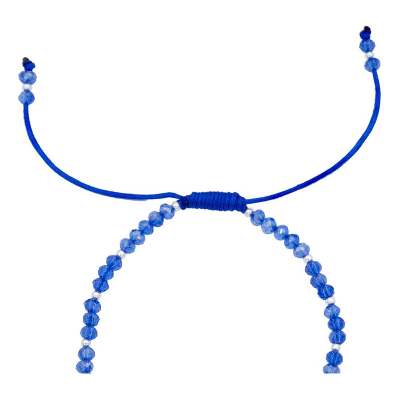 Pulsera Ajustable Nudo Bruja 7 Chakaras Ojo Turco Plata 925