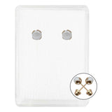 Arete Broquel Bola Perla Natural 5 Mm Mujer Regalo Oro 10k