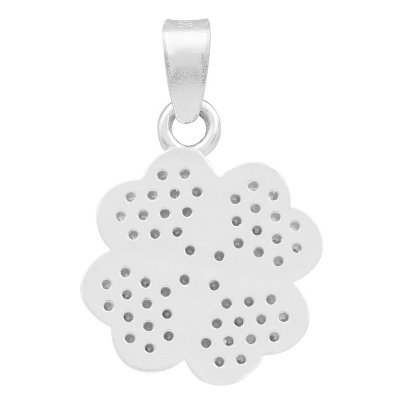 Dije Trebol Cuatro Hojas Corazón Amor Regalo Mujer Plata 925