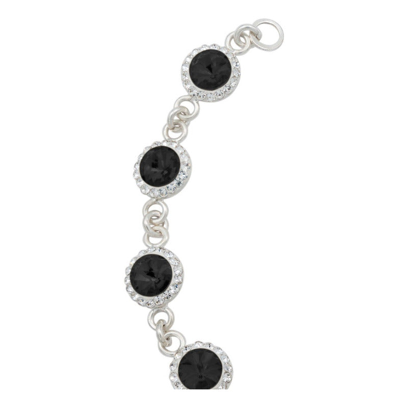 Pulsera Zirconias Piedras Mujer Dama Amor Regalo Plata 925