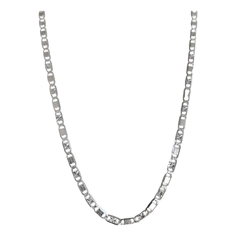Cadena Plata Ley 925 Marinero Estrella Diamantada 40cm X 2mm