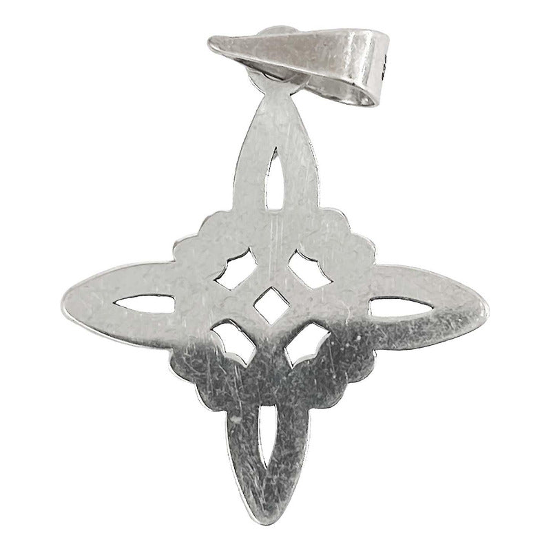 Dije Nudo De Bruja Amuleto Celta Laser Pavonado Plata 925