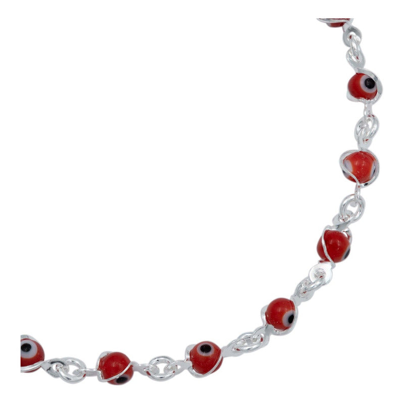 Pulsera Ojo Truco Suerte Regalo Mujer Plata Solida Ley 925