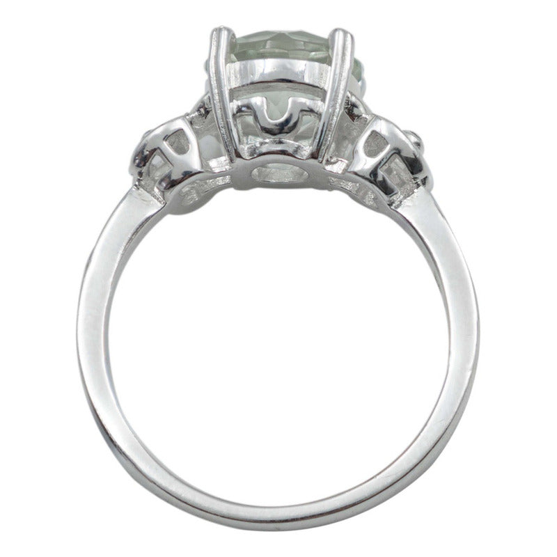Anillo Promesa Compromiso Plata 925 Amatista Certificado