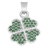 Dije Trebol Corazones Zirconias Amor Suerte Regalo Plata 925