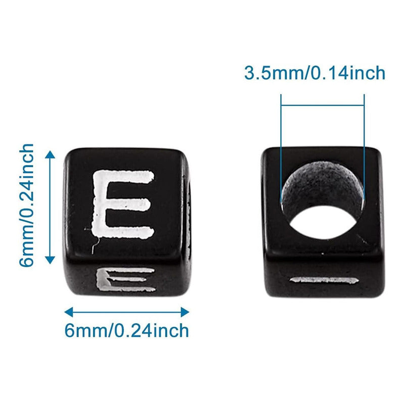 Armado Pulsera Bisuteria Letra 1200pzs + 100 Mts Hilo Nylon