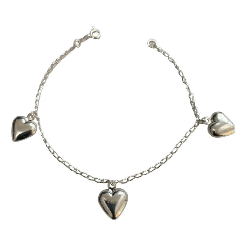 Pulsera Ajustable Corazon Amor Infinito Regalo Amistad Plata