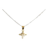 Dije Nudo De Bruja Celta Mini Oro 10k + Cadena De Regalo