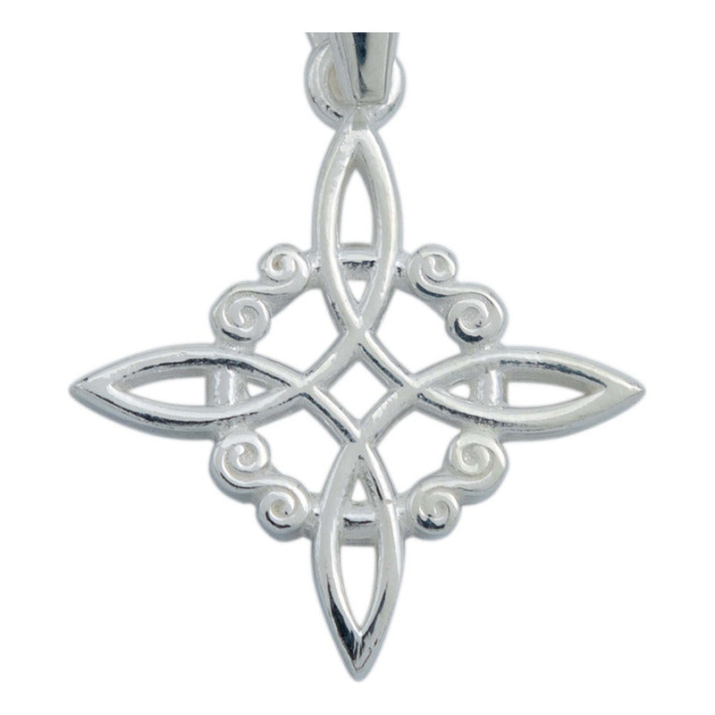 Dije Nudo De Bruja Celta Mujer Regalo Magia Plata Italy 925