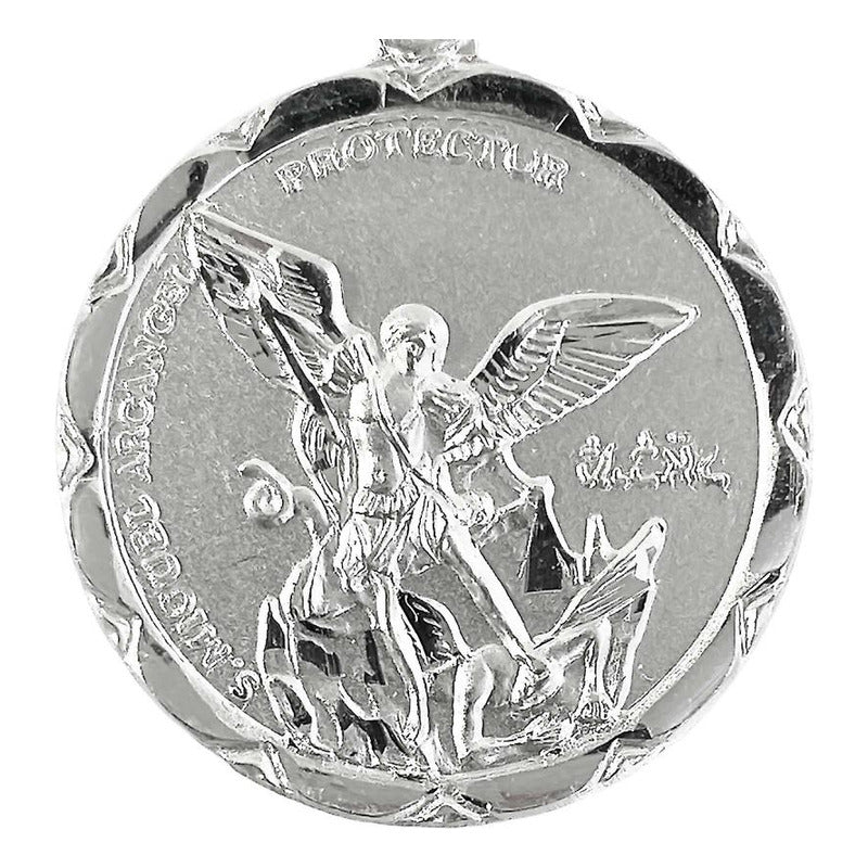 Dije Medalla San Miguel Arcangel Regalo Religion Plata 925