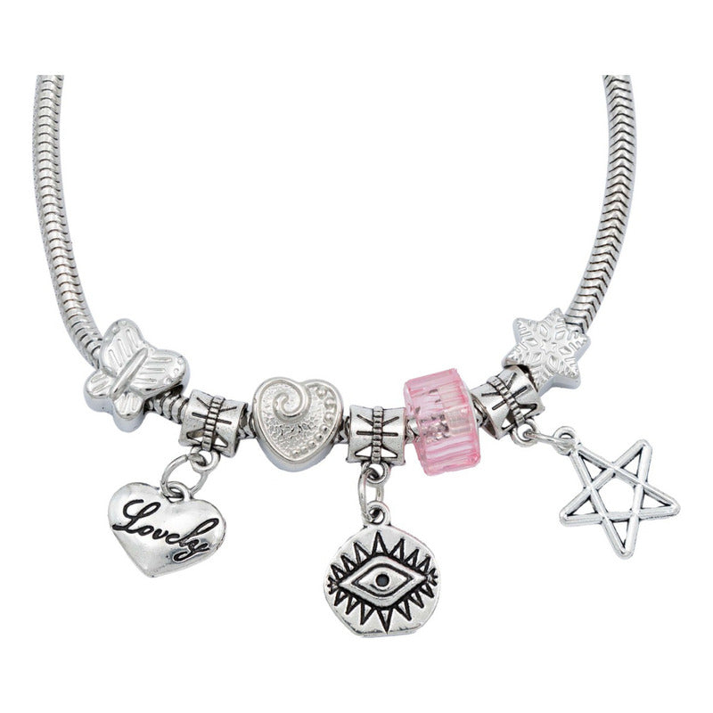 Pulsera Ajustable Charms Cadena Serpiente Regalo Mujer